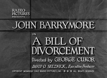 A Bill of Divorcement screenshot 1